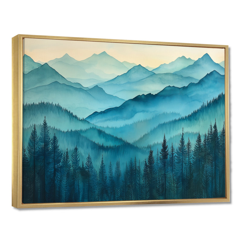 Giamarie - Landscapes Wall Art, H 30 po x l 40 po, Reproduction encadrée, Doré