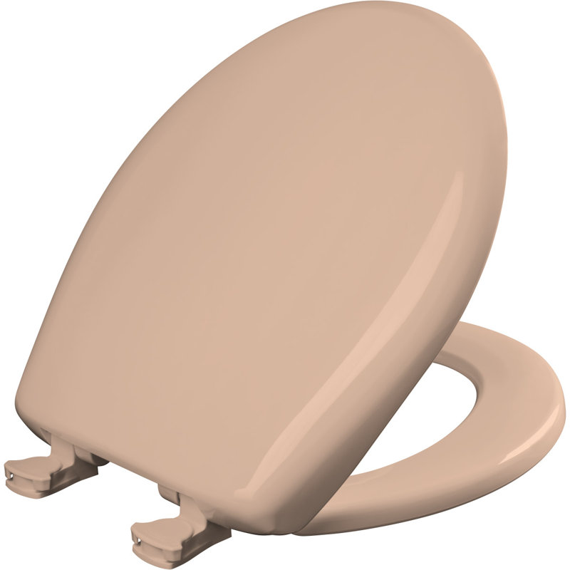 Round Toilet Seat and Lid, Peach Blossom