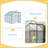 6 x 8 FT Outdoor Patio Greenhouse