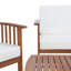 Ensemble de conversation en bois d'acacia massif avec coussins 5 pièces Alderico-1238219182-1238219180