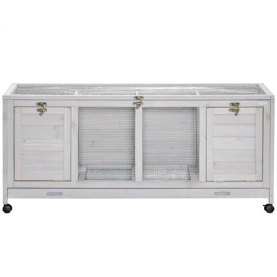 Wooden Small Animal Hutch Cage,Pet House,Wooden Rabbit Hutch With Wheels