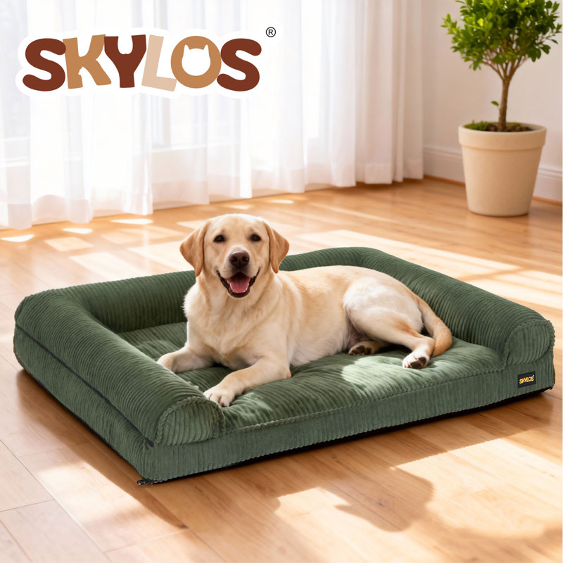 Orthopedic Polyester Pet Bed, Large (22cm H x 93cm W x 63cm D)
