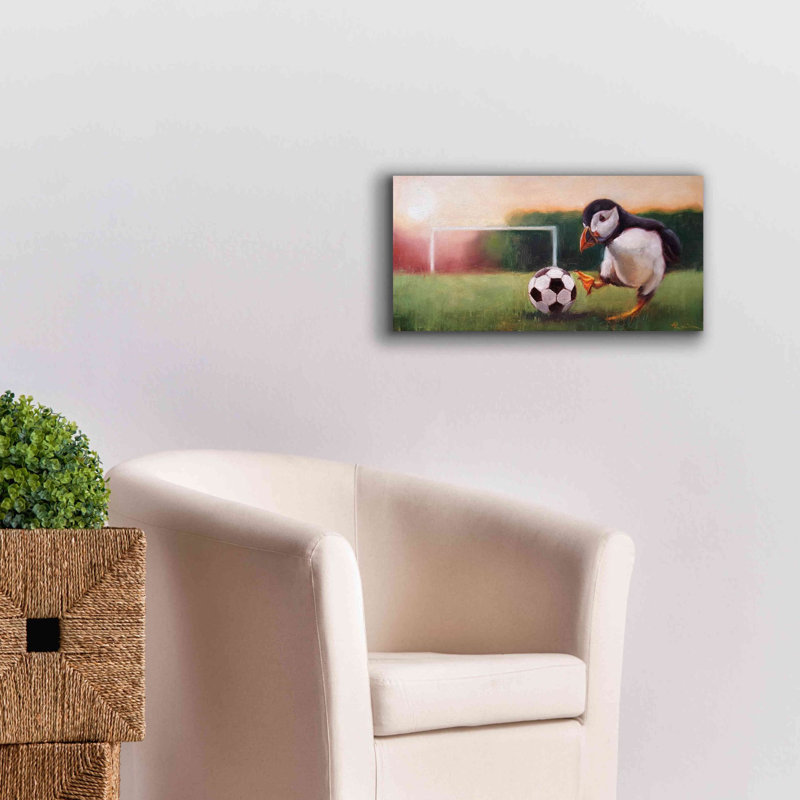 «Sidekick» par Lucia Heffernan, art mural sur toile, H 12 po x l 24 po x P 0,75 po