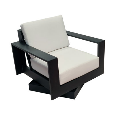 Sterling Outdoor Swivel Lounge Chair with Sunbrella Cushions