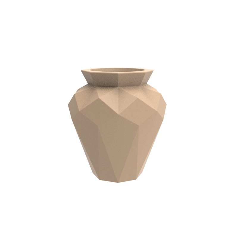 Origami - Hanami Planter, 47.25" H x 36.25" W x 36.25" D, Camel