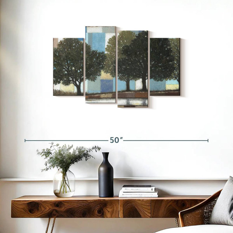 Patchwork Grove, 22" H x 36" W