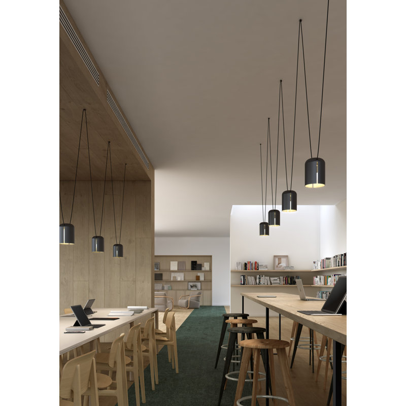 Attic 4 - Light Pendant, Black, 86.63" H x 157.5" W x 6" D