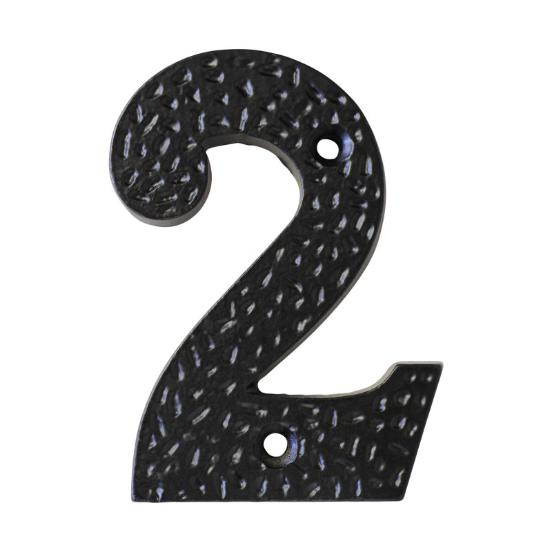 Numéro de maison 3 po, Noir, 2