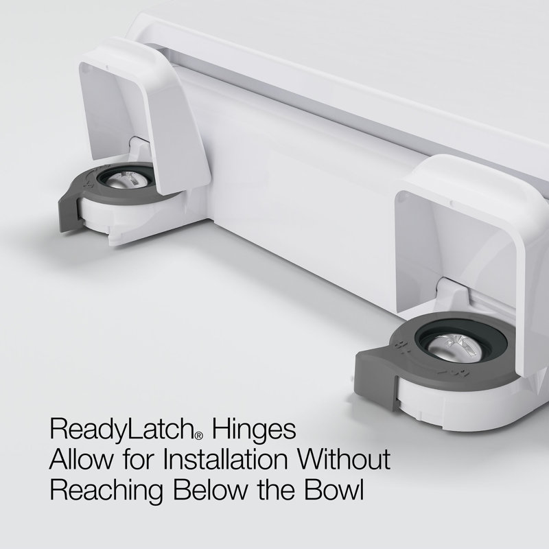 Cachet® Quiet-close™ Round-front Toilet Seat, Ready Latch, White