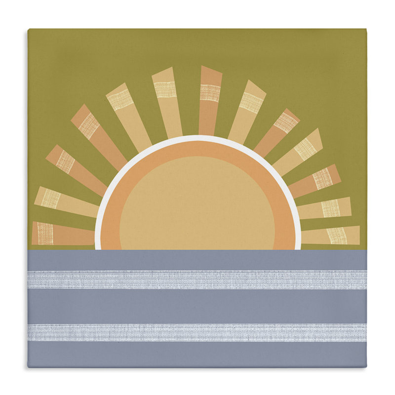«Rising Sun Over Ocean» par Tina Finn, H 36 po x l 36 po