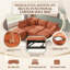 Canapé-lit modulaire convertible 82,67 po Chenille