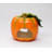 Ceramic Orange Pumpkin Tealight Holder- 4 1/4"H