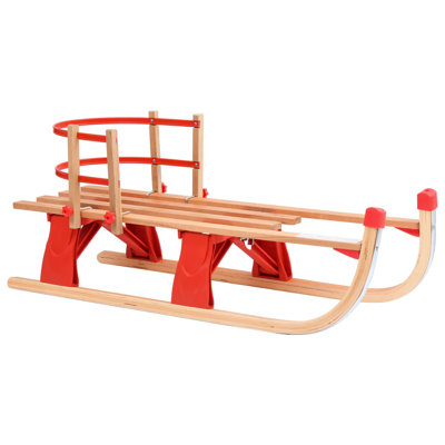 Bannerman Folding Snow Sledge with Backrest