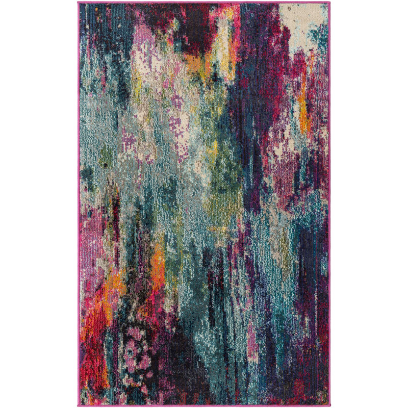Prismatic Abstract Indoor Rug, Rectangle 3'3" x 5'3"