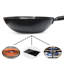 Wok en acier antiadhésif avec couvercle Cuisiland-57954432