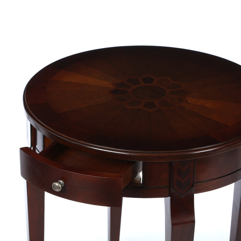 Table de bout avec rangement Amberwood, Cerisier