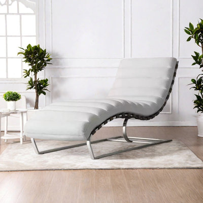Chaise longue d'intérieur en coton Modern