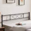 YT Metal Bed Frame with Headboard / Steel Slat Support-1556603013-1522246783