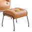 Fauteuil d'appoint capitonné avec repose-pieds Veranzano-96830453