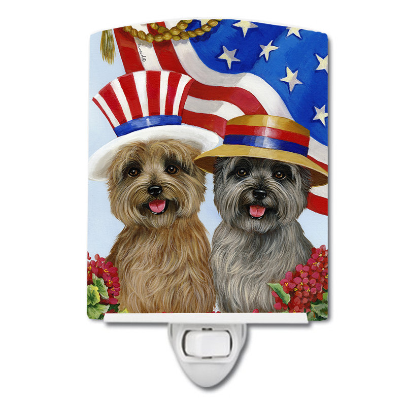 Veilleuse en céramique Poodle USA, Cairn terrier