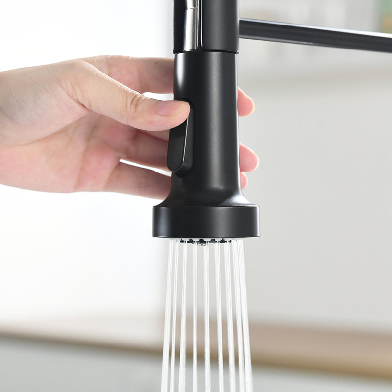 Kitchen Faucet With Motion Sensor - Automatic Smart Touchless Hygienic And Convenient For In Black/Silver Stainless Steel Tap Activated Modern Black Silver Finish Kitchens