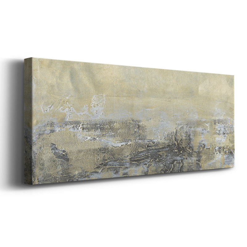 «Gold Horizon I» sur toile, H 12 po x l 30 po x P 1,5 po