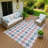 Machine Washable Indoor/Outdoor Jusino ACN2238 Geometric Rug-734233018