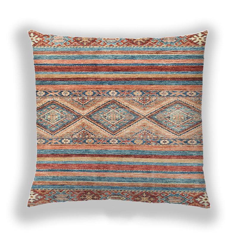 Coussin décoratif abstrait 2439, Microsuède
