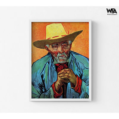 «Patience Escalier» par Vincent Van Gogh, reproduction de vieillard, reproduction de peinture à l'huile, reproduction de portrait de Van Gogh, art célèbre, décoration de maison de Van Gogh