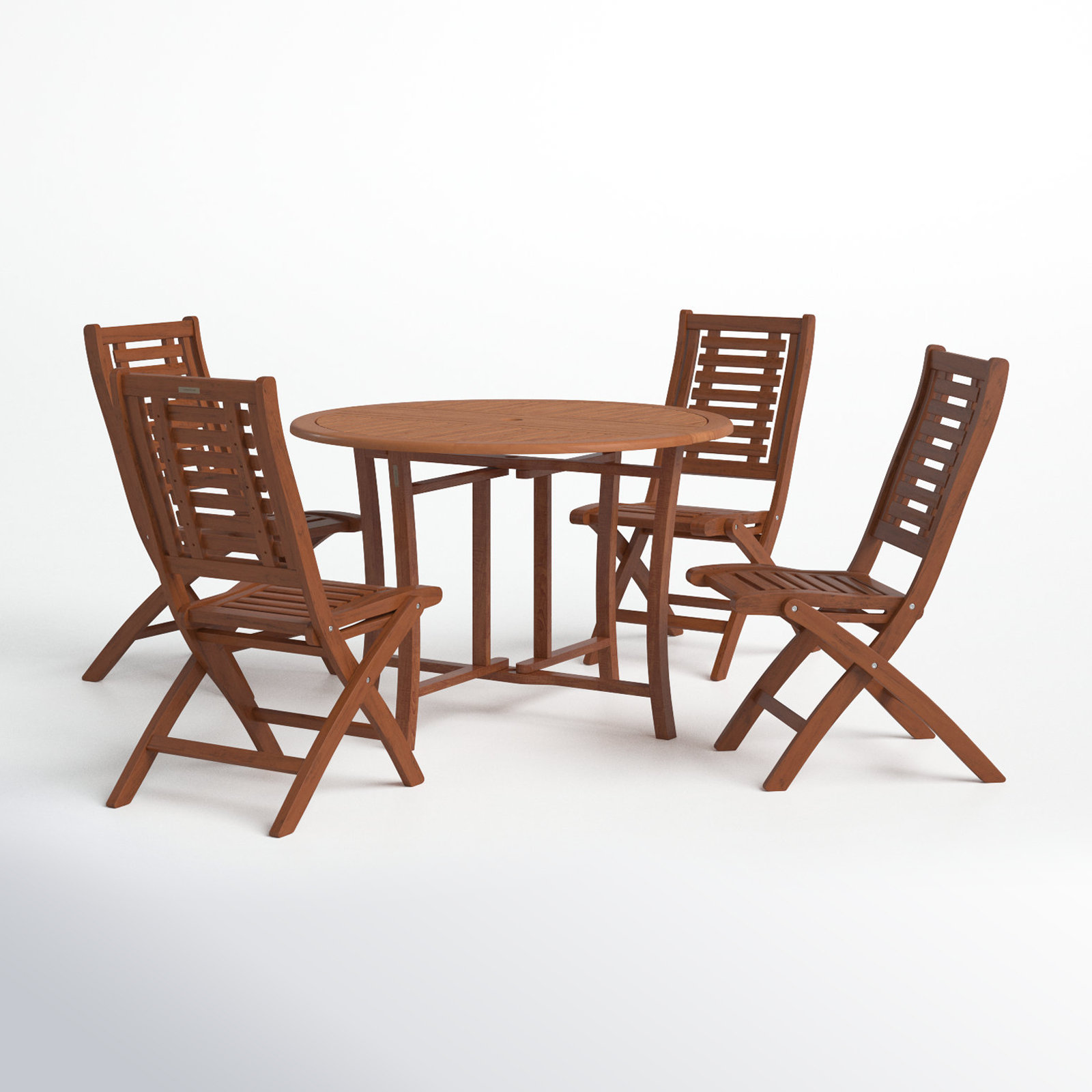 Kinsler Eucalyptus Patio Dining Set, 43"