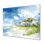 «Texas Galveston Island Beachfront», impression d'art mural en métal, paysages