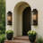 32” Matte Black Outdoor Wall Sconce With Ripple Glass, Hardwired Weatherproof Exterior Light, E26 Porch & Garage Lantern-201860162