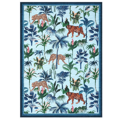 Washable Rug Area Rugs Non-Slip Non-Shedding Carpet Stain-Resistant Foldable Floor Covering for Bedroom Office Nursery