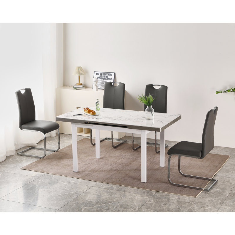 4 - Person Dining Set, Grey