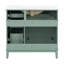 Meuble-lavabo moderne vert clair de 36 po avec lavabo en céramique, porte à fermeture en douceur et 4 tiroirs de rangement, offrant un look raffiné et une fonctionnalité pratique au quotidien.-1652998728