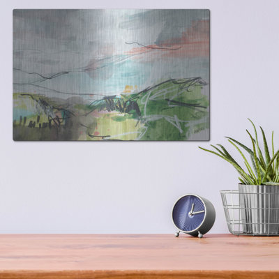 Winston Porter 'Ancient Dramatist' by Jan Weiss Metal Wall Art