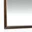Miroir Leeat au fini noyer