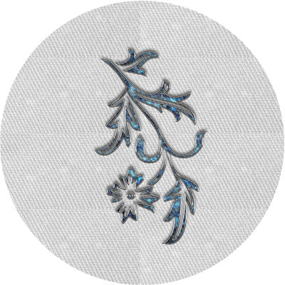 Tapis gris/noir/bleu à motifs