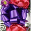 Couronne de pivoines et de dahlia avec chevalet 18 po-1021628798