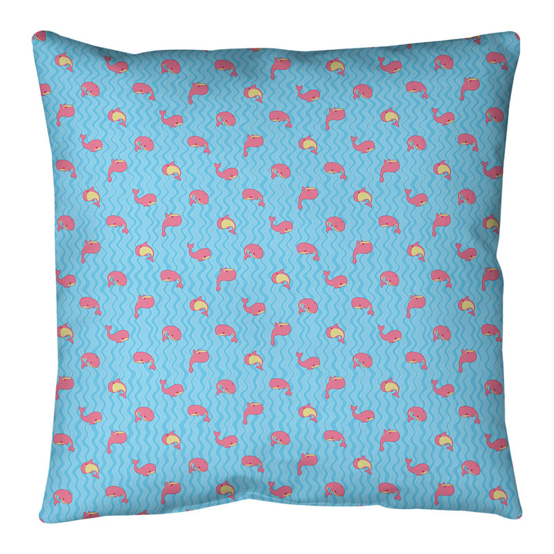 Katelyn Elizabeth Geometric Reversible Throw Pillow, Poly Fill, 18" H x 18" W, Purple/White