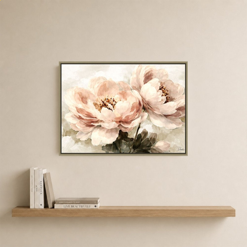 «The Missing Pink» par Patricia Pinto - impression sur toile, H 24 po x l 34 po, Champagne