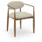 Riccio Vegan Leather Upholstered Dining Arm Chair-27620710-6766398