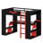 High-Profile Sleeping Platform Featuring Built-in Outlets, Smart Cable Organization, and Dynamic LED Effects-457864810