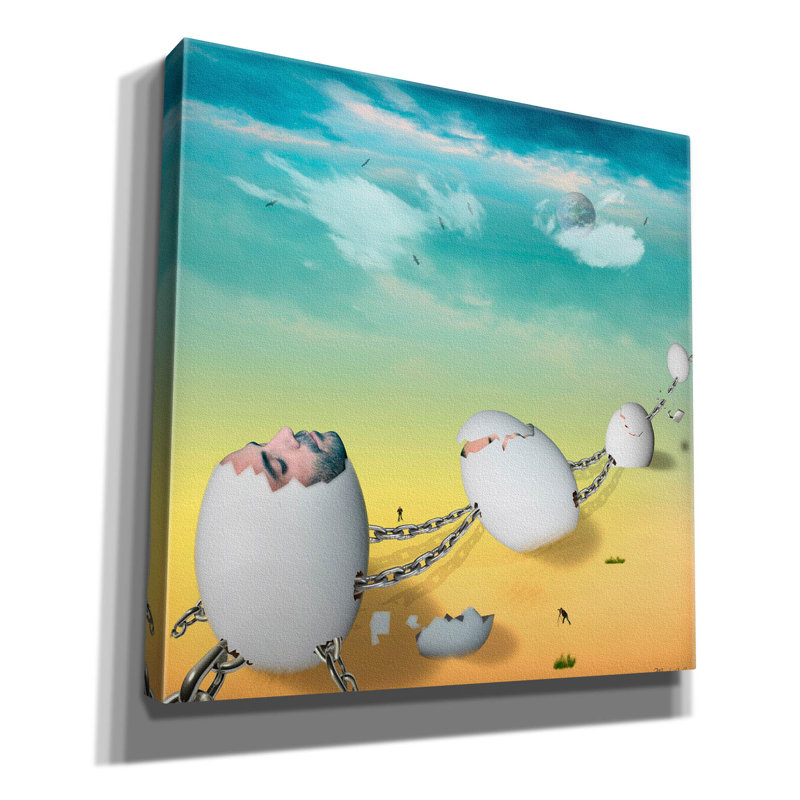 «Deser» par Mark Ashkenazi, art mural sur toile, H 26 po x l 26 po x P 1,5 po