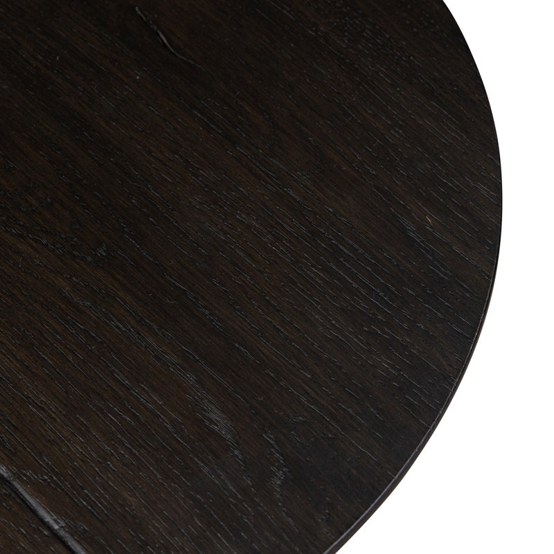 Cooper Solid Wood End Table, Smoked Black