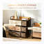 Storage Cabinet with Open Top Shelf and Drawers