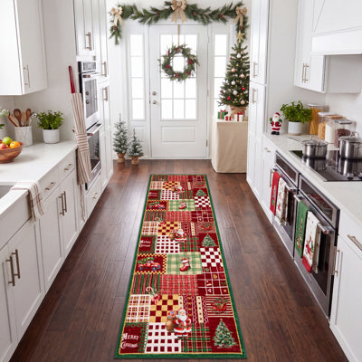 Rectangle Patchwork Washable Area Rug