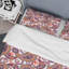 Ensemble de housse de couette en microfibre blanc / mauve / jaune-2045955562