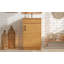 Ensemble de meuble-lavabo sur pied 20 po avec lavabo en céramique, ensemble de meuble-lavabo simple autoportant avec porte à fermeture douce, tablette réglable, style maison de campagne, bois naturel.