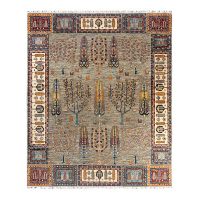 One-of-a-Kind Rectangle 8'4" X 9'8" Hand Knotted Area Rug